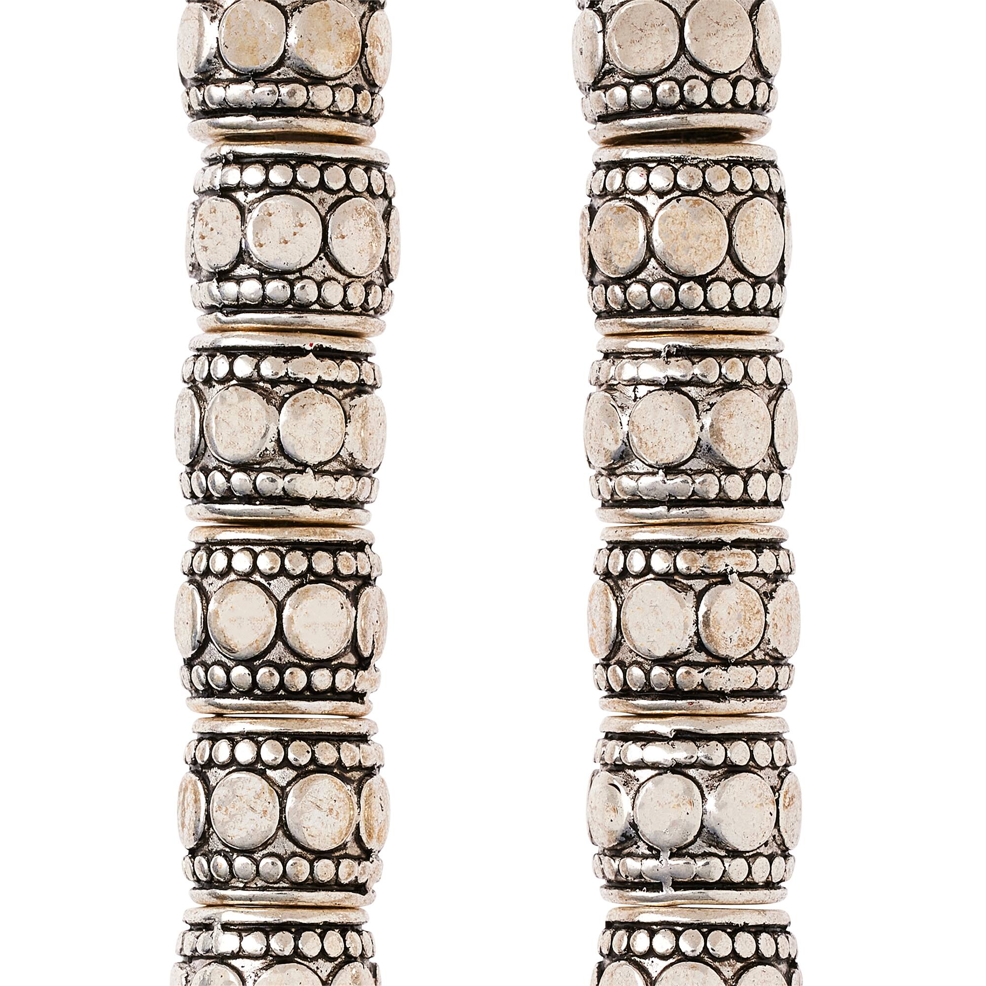 Sterling Silver Plated Tube Beads, 7mm by Bead Landing™